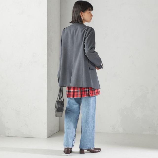 シップス（SHIPS）/《予約》チェック プリーツ 巻き スカート