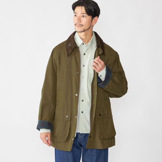 【タグ有】Barbour SHIPS 別注モデル サイズ38 ネイビー Barbour（バブアー） ブルゾン アウター 「SHIPS別注」Barbour: 50th