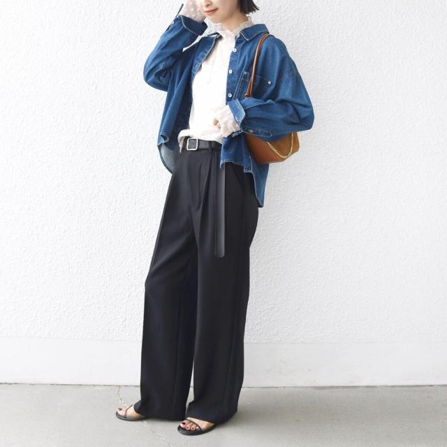 シップス（SHIPS）/《一部追加予約》〈手洗い可能〉フラワー チュール ハイネック プルオーバー