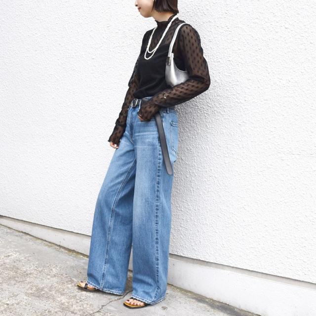 シップス（SHIPS）/《一部追加予約》〈手洗い可能〉フラワー チュール ハイネック プルオーバー