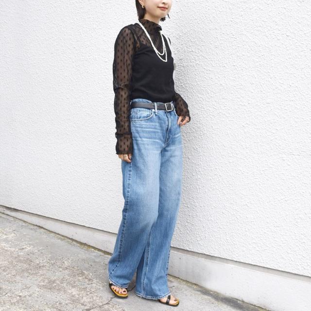 シップス（SHIPS）/《一部追加予約》〈手洗い可能〉フラワー チュール ハイネック プルオーバー