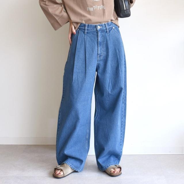 シップス（SHIPS）/〈洗濯機可能〉2タック カーブ デニム パンツ