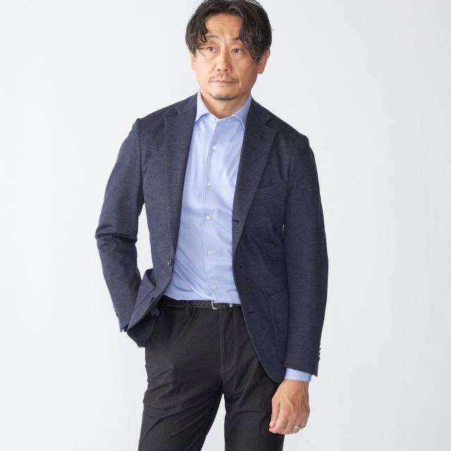 シップス（SHIPS）/SHIPS: カネマサファブリック ジャージー プリント ハウンドトゥース ジャケット