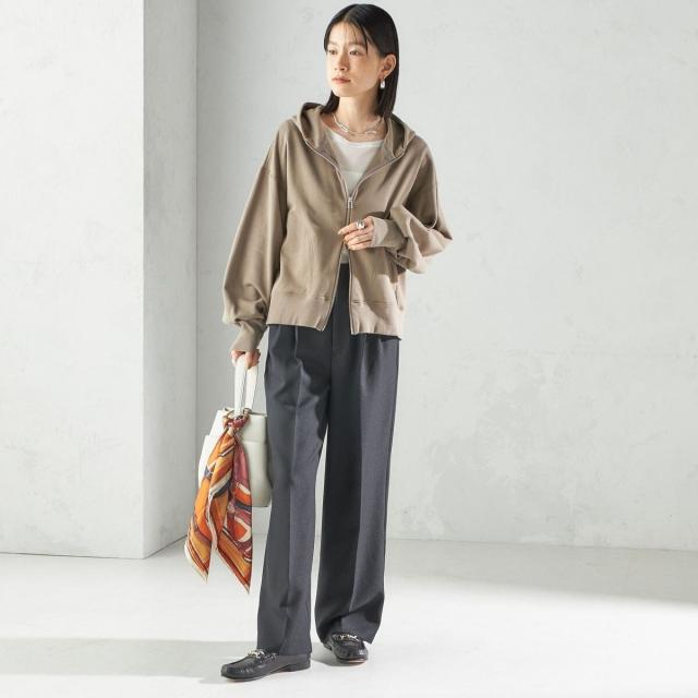 シップス（SHIPS）/ミニ 裏毛 ジップ アップ フーディ_9
