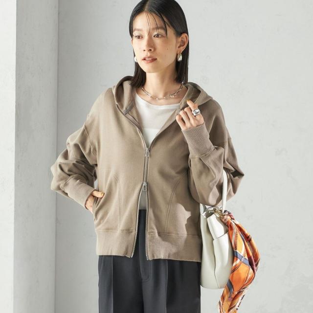 シップス（SHIPS）/ミニ 裏毛 ジップ アップ フーディ_12