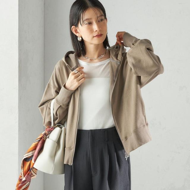 シップス（SHIPS）/ミニ 裏毛 ジップ アップ フーディ_17
