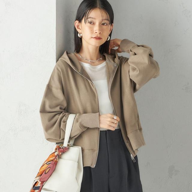 シップス（SHIPS）/ミニ 裏毛 ジップ アップ フーディ_18