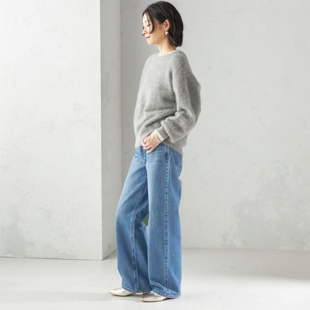 【新品】SHIPS（シップス）杢 フォックス カシミヤ クルーネック ニット SHIPS（シップス） ニット セーター 杢 フォックス カシミヤ クルー