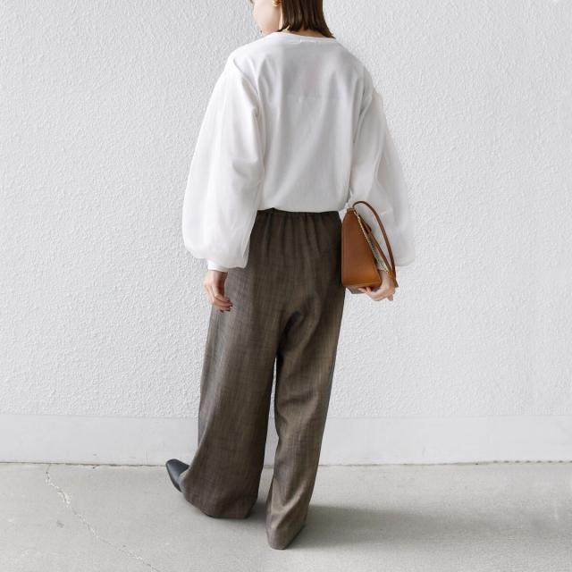 シップス（SHIPS）/《一部追加予約》【WEB限定】〈手洗い可能〉シアー コンビ 裾 ドロスト プルオーバー