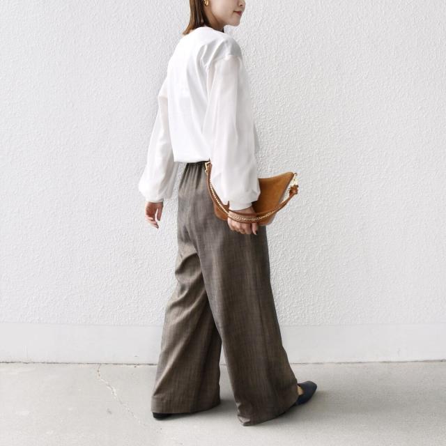 シップス（SHIPS）/《一部追加予約》【WEB限定】〈手洗い可能〉シアー コンビ 裾 ドロスト プルオーバー