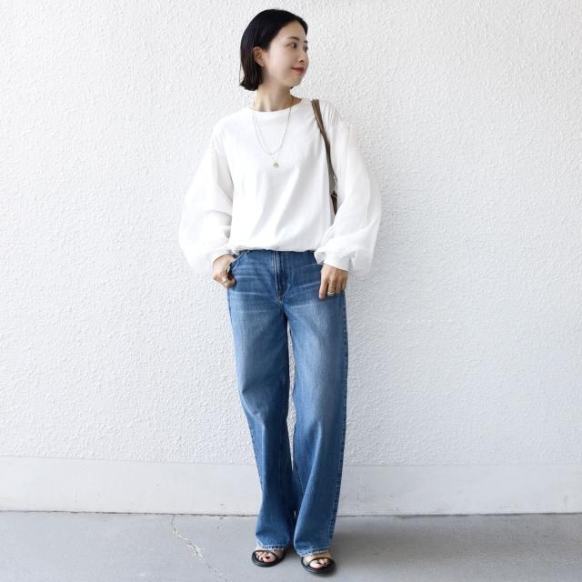 シップス（SHIPS）/《一部追加予約》【WEB限定】〈手洗い可能〉シアー コンビ 裾 ドロスト プルオーバー