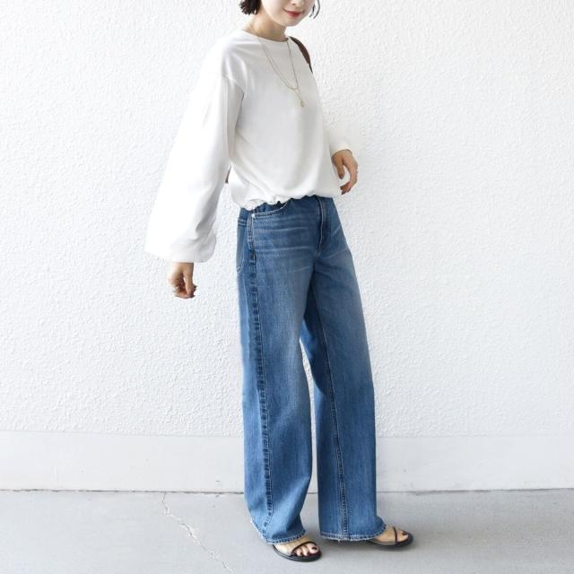 シップス（SHIPS）/《一部追加予約》【WEB限定】〈手洗い可能〉シアー コンビ 裾 ドロスト プルオーバー