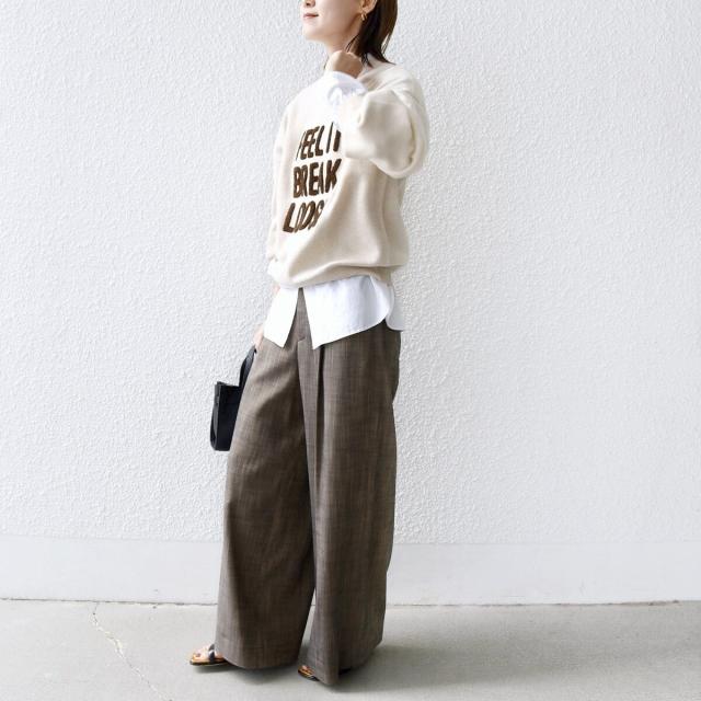 シップス（SHIPS）/《一部追加予約》【WEB限定】〈手洗い可能〉サガラ 刺繍 ロゴ ニット プルオーバー