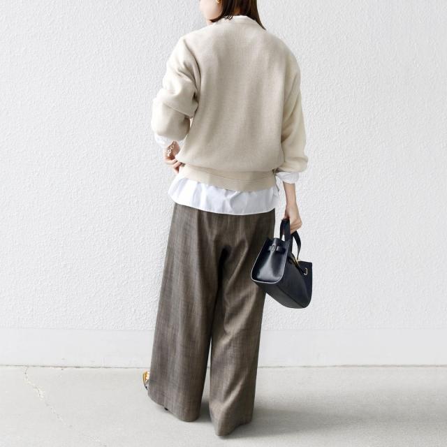 シップス（SHIPS）/《一部追加予約》【WEB限定】〈手洗い可能〉サガラ 刺繍 ロゴ ニット プルオーバー