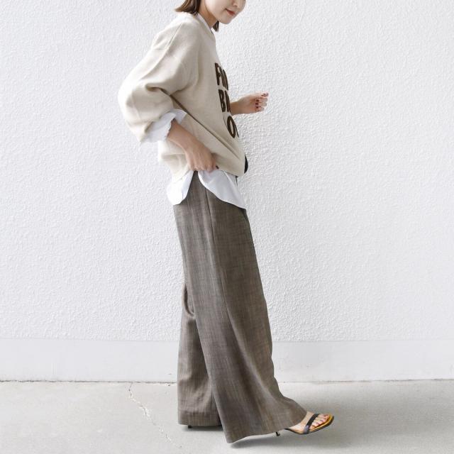 シップス（SHIPS）/《一部追加予約》【WEB限定】〈手洗い可能〉サガラ 刺繍 ロゴ ニット プルオーバー