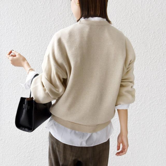 シップス（SHIPS）/《一部追加予約》【WEB限定】〈手洗い可能〉サガラ 刺繍 ロゴ ニット プルオーバー