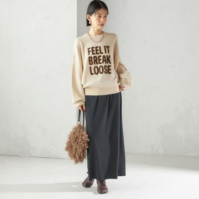 シップス（SHIPS）/《一部追加予約》【WEB限定】〈手洗い可能〉サガラ 刺繍 ロゴ ニット プルオーバー