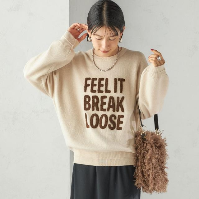 シップス（SHIPS）/《一部追加予約》【WEB限定】〈手洗い可能〉サガラ 刺繍 ロゴ ニット プルオーバー