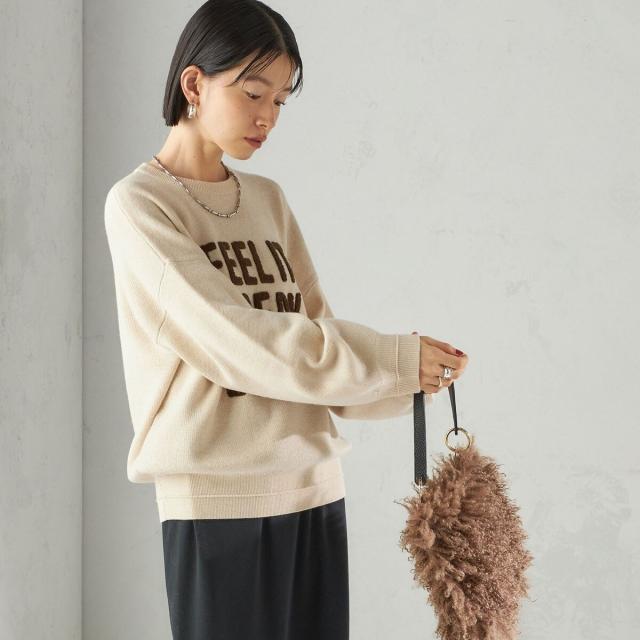 シップス（SHIPS）/《一部追加予約》【WEB限定】〈手洗い可能〉サガラ 刺繍 ロゴ ニット プルオーバー