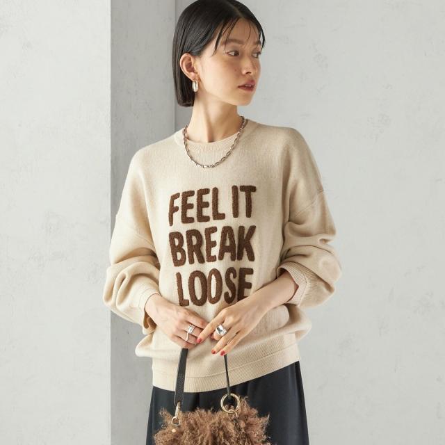 シップス（SHIPS）/《一部追加予約》【WEB限定】〈手洗い可能〉サガラ 刺繍 ロゴ ニット プルオーバー