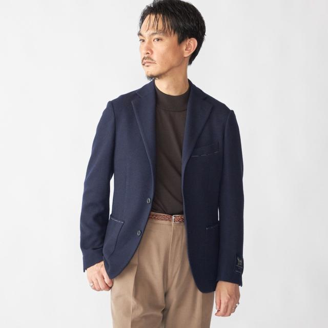 シップス（SHIPS）/SHIPS: LANIFICIO ROMA ネイビー ソリッド ジャケット