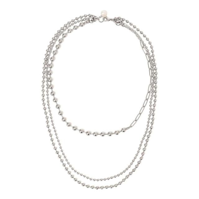 シップス（SHIPS）/ステンレス マルチ ボール チェーン ネックレス