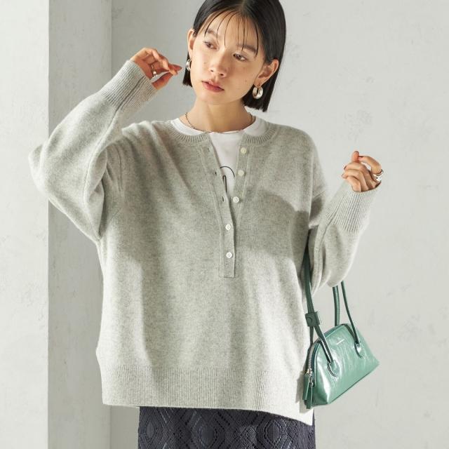 シップス（SHIPS）/〈手洗い可能〉ウール カシミヤ 2WAY プルオーバー_1