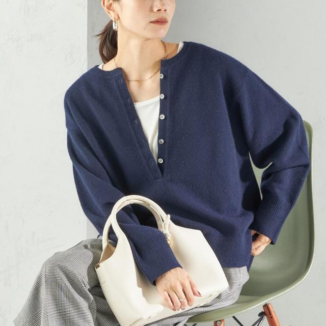 シップス（SHIPS）/〈手洗い可能〉ウール カシミヤ 2WAY プルオーバー_5