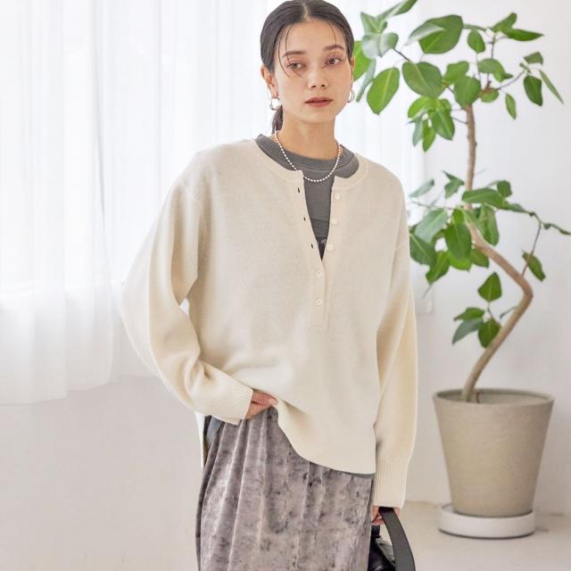 シップス（SHIPS）/〈手洗い可能〉ウール カシミヤ 2WAY プルオーバー_11
