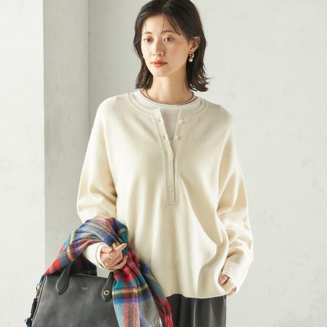 シップス（SHIPS）/〈手洗い可能〉ウール カシミヤ 2WAY プルオーバー_19