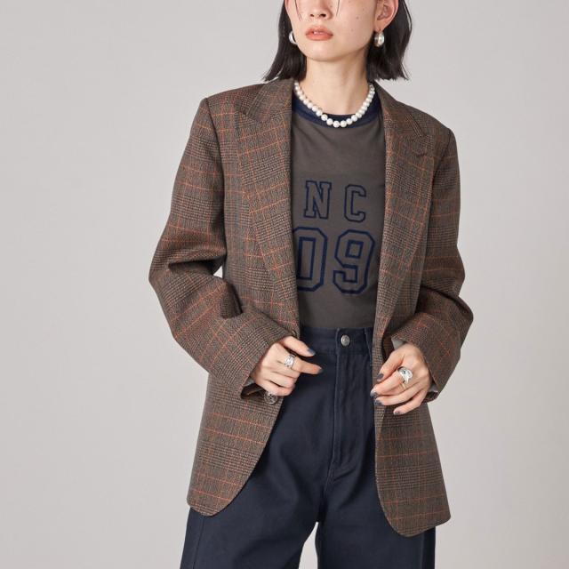 シップス（SHIPS）/SHIPS NINE CASE: チェック テーラード ジャケット