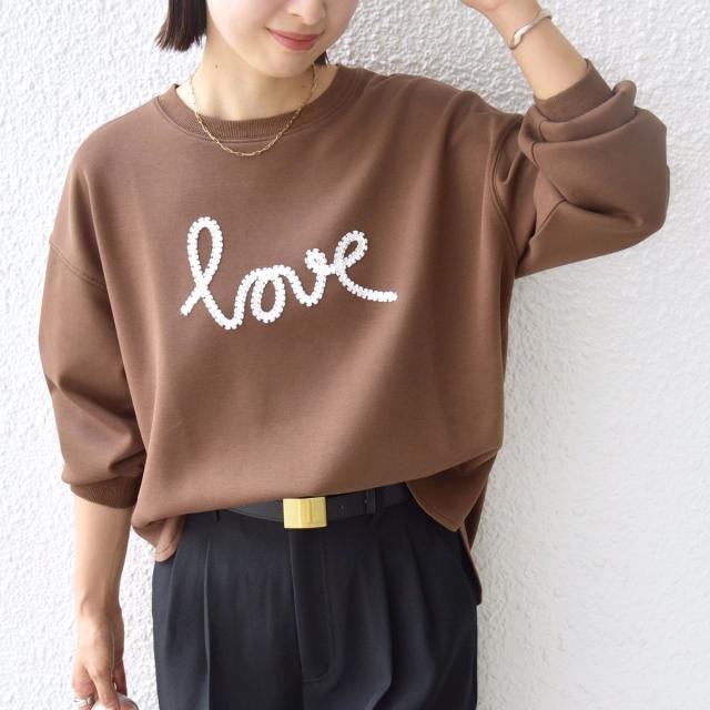 シップス（SHIPS）/【WEB限定】〈手洗い可能〉ファンシー コード 刺繍 ダンボール カットソー