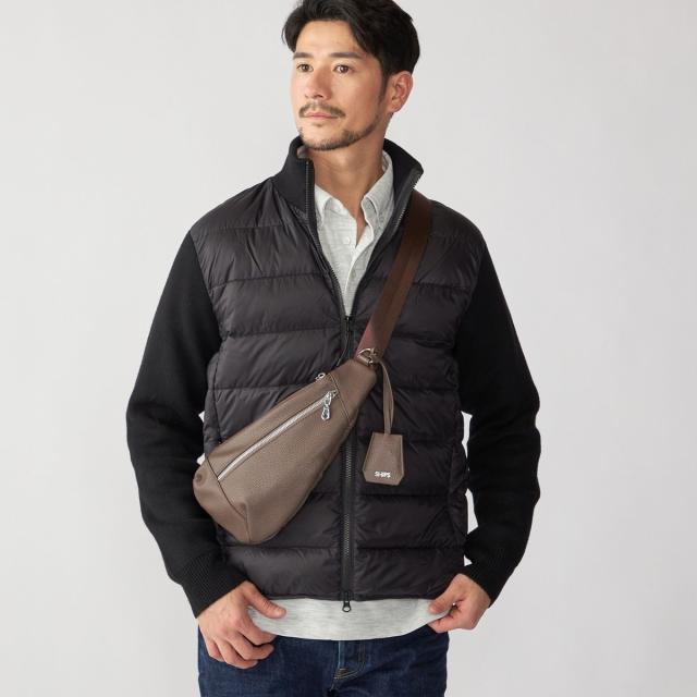 シップス（SHIPS）/【WEB限定/SHIPS別注】TAION:〈手洗い可能〉ハイネック ダブルジップ ニットスリーブダウ