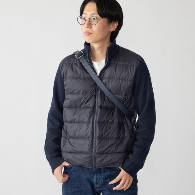シップス（SHIPS）/【WEB限定/SHIPS別注】TAION:〈手洗い可能〉ハイネック ダブルジップ ニットスリーブダウ_2