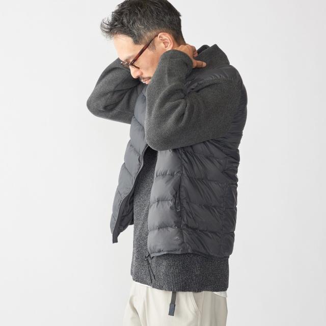 シップス（SHIPS）/【WEB限定/SHIPS別注】TAION:〈手洗い可能〉ハイネック ダブルジップ ニットスリーブダウ_16