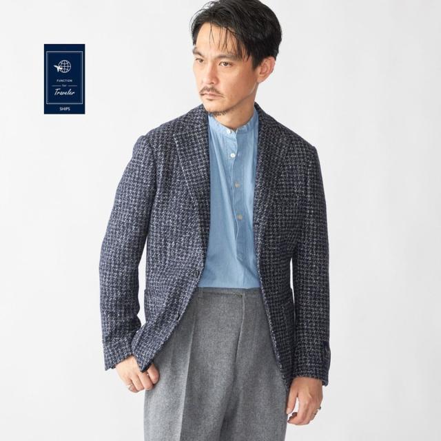 シップス（SHIPS）/SHIPS:〈FUNCTION〉RANIFICIO ROMA ハウンドトゥース ジャケット