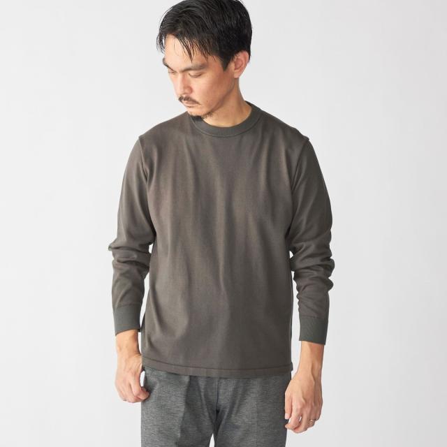 シップス（SHIPS）/SHIPS:〈洗濯機可能〉コットン ウール TEXBRID(R) クルーネック プルオーバー ニット