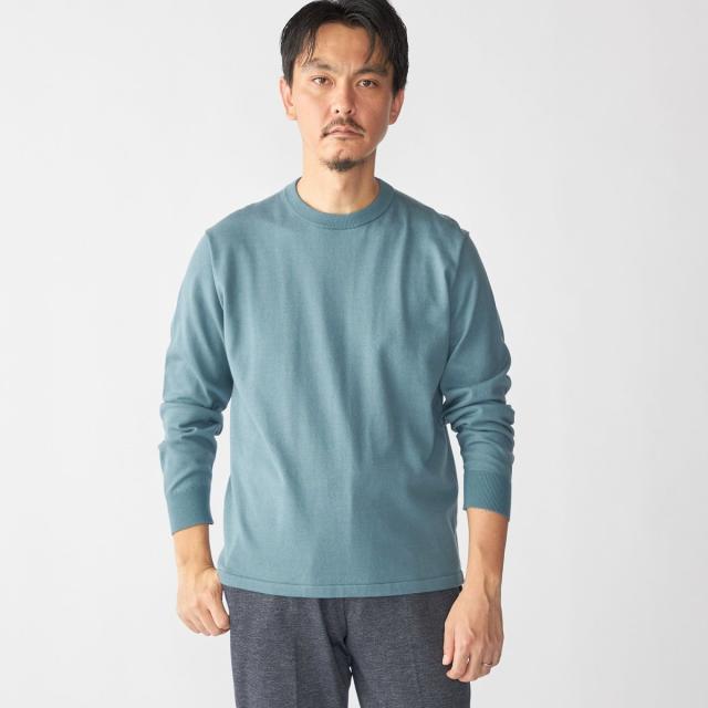 シップス（SHIPS）/SHIPS:〈洗濯機可能〉コットン ウール TEXBRID(R) クルーネック プルオーバー ニット