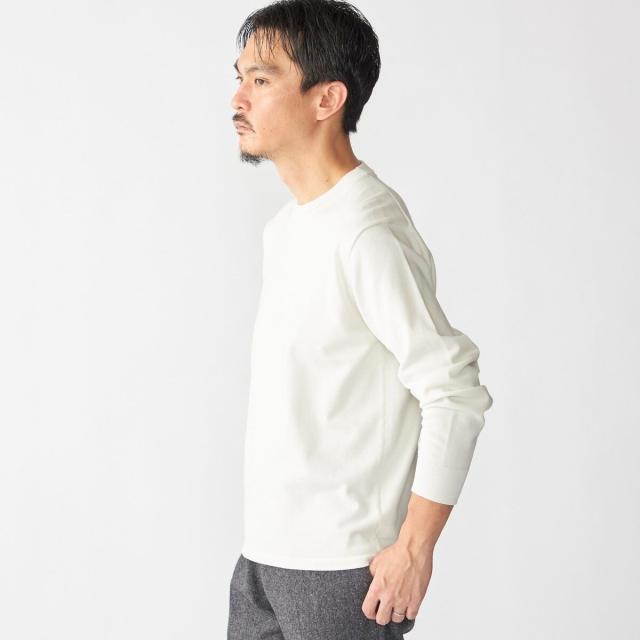 シップス（SHIPS）/SHIPS:〈洗濯機可能〉コットン ウール TEXBRID(R) クルーネック プルオーバー ニット