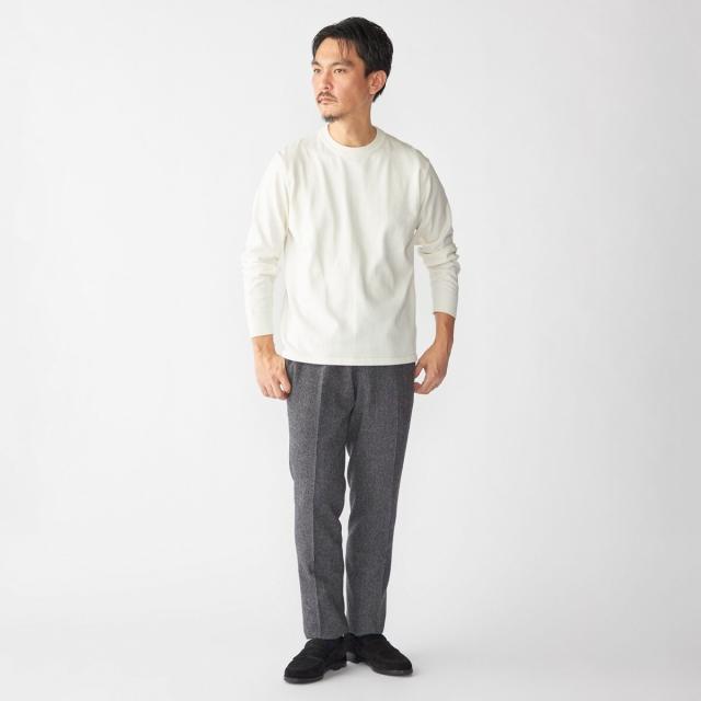 シップス（SHIPS）/SHIPS:〈洗濯機可能〉コットン ウール TEXBRID(R) クルーネック プルオーバー ニット