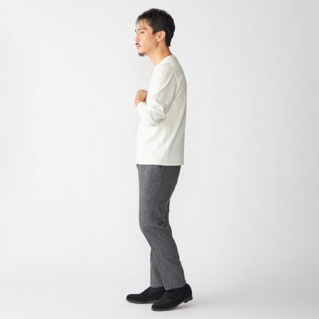 シップス（SHIPS）/SHIPS:〈洗濯機可能〉コットン ウール TEXBRID(R) クルーネック プルオーバー ニット