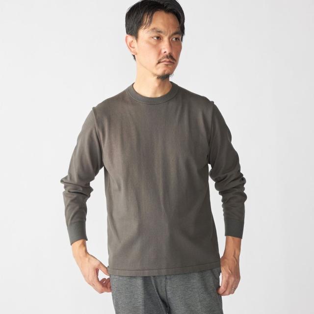 シップス（SHIPS）/SHIPS:〈洗濯機可能〉コットン ウール TEXBRID(R) クルーネック プルオーバー ニット