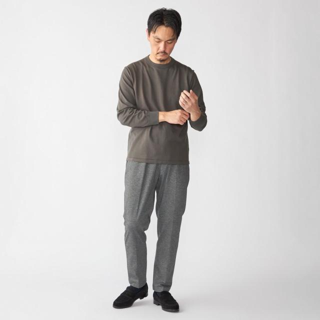シップス（SHIPS）/SHIPS:〈洗濯機可能〉コットン ウール TEXBRID(R) クルーネック プルオーバー ニット