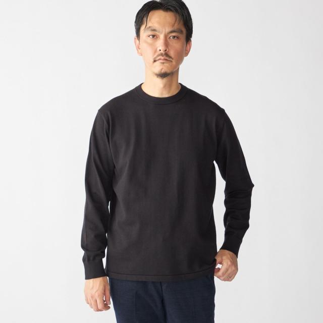 シップス（SHIPS）/SHIPS:〈洗濯機可能〉コットン ウール TEXBRID(R) クルーネック プルオーバー ニット