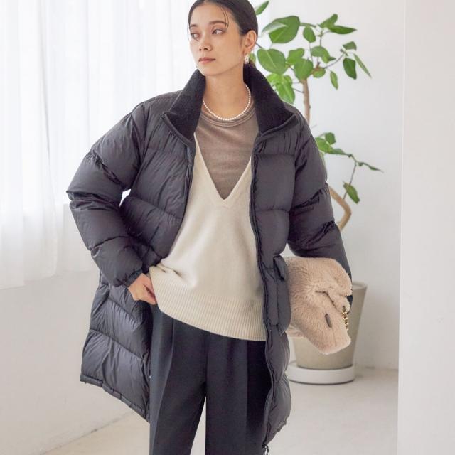 シップス（SHIPS）/【SHIPS別注】TAION:〈手洗い可能〉ネック ボア ダウン コート