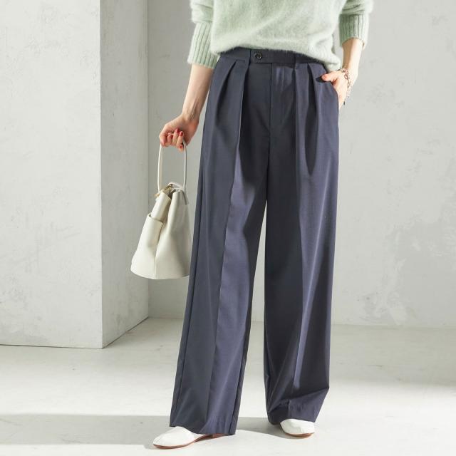 シップス（SHIPS）/〈手洗い可能〉トロピカル タック パンツ（セットアップ対応）