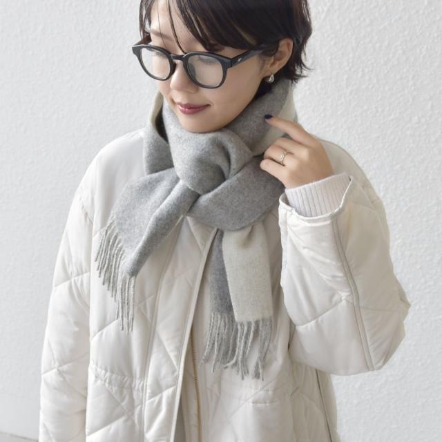 シップス（SHIPS）/カシミヤ リバーシブル マフラー