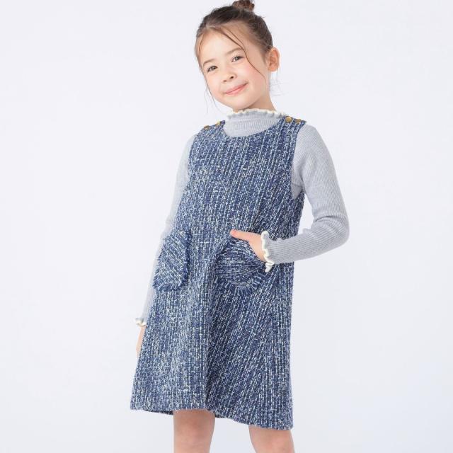 シップス（SHIPS）/SHIPS KIDS:100〜130cm / ツイード ジャンパー ワンピース