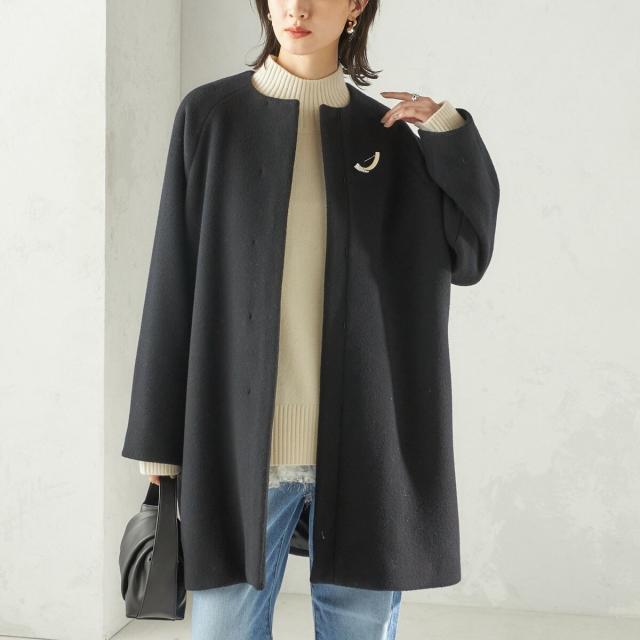 シップス（SHIPS）/Pure SUPER100 ノーカラー コート