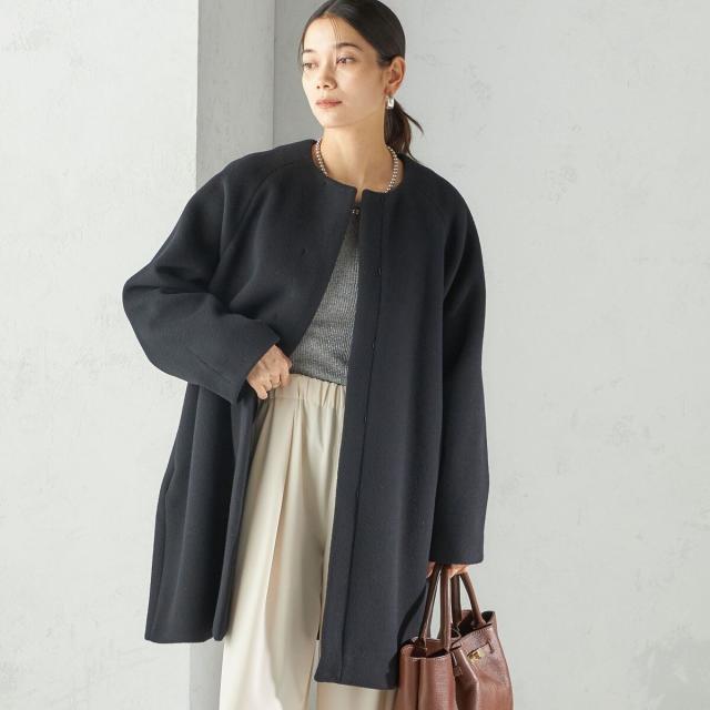 シップス（SHIPS）/Pure SUPER100 ノーカラー コート_13
